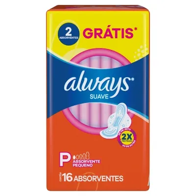 Absorvente Always Super Proteção Suave 16 Unidades